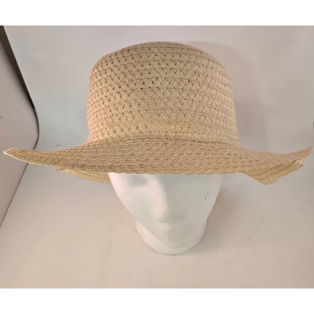 Straw Beach Hat Boho Adult Womens Sunhat Casual Outdoor Beach Ocean Sun Garden - Picture 2 of 9